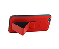 Grip Stand Hardcase Backcover - Telefoonhoesje - Achterkant Hoesje - Geschikt voor iPhone 6 Plus - Rood