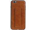 BAOHU Grip Stand Hardcase Backcover - Telefoonhoesje - Achterkant Hoesje - Geschikt voor iPhone 6 Plus - Bruin
