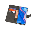 Booktype Telefoonhoesjes - Bookcase Hoesje - Wallet Case -  Geschikt voor Huawei P Smart Z - Zwart