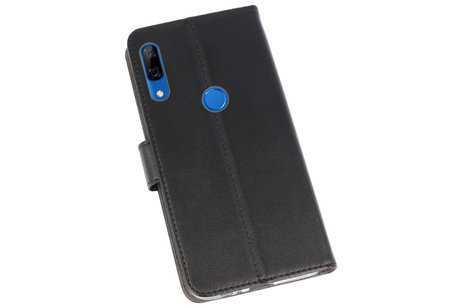 Booktype Telefoonhoesjes - Bookcase Hoesje - Wallet Case -  Geschikt voor Huawei P Smart Z - Zwart