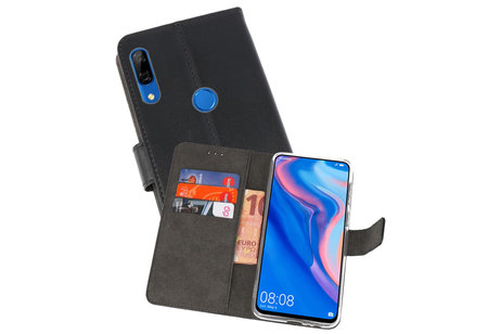 BAOHU Booktype Telefoonhoesjes - Bookcase Hoesje - Wallet Case -  Geschikt voor Huawei P Smart Z - Zwart