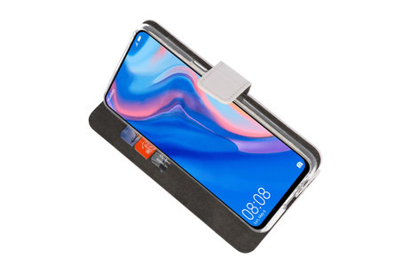 BAOHU Booktype Telefoonhoesjes - Bookcase Hoesje - Wallet Case -  Geschikt voor Huawei P Smart Z - Wit