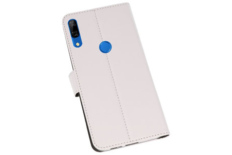 Booktype Telefoonhoesjes - Bookcase Hoesje - Wallet Case -  Geschikt voor Huawei P Smart Z - Wit