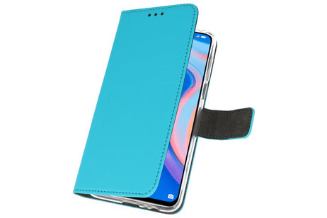 Booktype Telefoonhoesjes - Bookcase Hoesje - Wallet Case -  Geschikt voor Huawei P Smart Z - Blauw