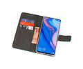 Booktype Telefoonhoesjes - Bookcase Hoesje - Wallet Case -  Geschikt voor Huawei P Smart Z - Blauw