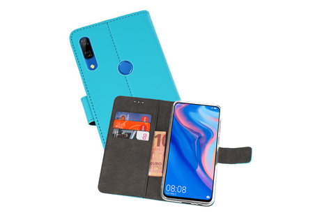 Booktype Telefoonhoesjes - Bookcase Hoesje - Wallet Case -  Geschikt voor Huawei P Smart Z - Blauw