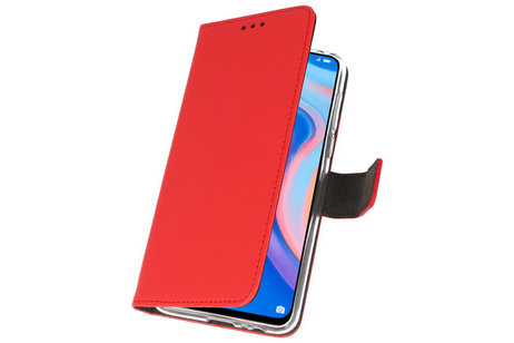 BAOHU Booktype Telefoonhoesjes - Bookcase Hoesje - Wallet Case -  Geschikt voor Huawei P Smart Z - Rood
