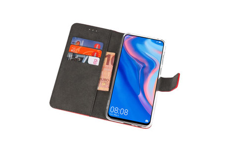 BAOHU Booktype Telefoonhoesjes - Bookcase Hoesje - Wallet Case -  Geschikt voor Huawei P Smart Z - Rood