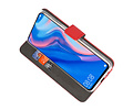 Booktype Telefoonhoesjes - Bookcase Hoesje - Wallet Case -  Geschikt voor Huawei P Smart Z - Rood