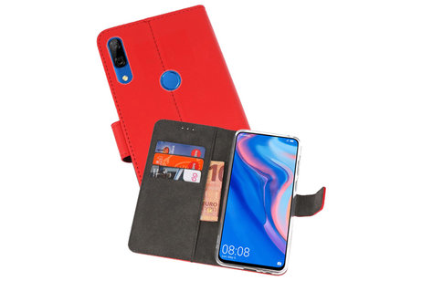 BAOHU Booktype Telefoonhoesjes - Bookcase Hoesje - Wallet Case -  Geschikt voor Huawei P Smart Z - Rood