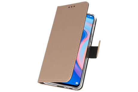 Booktype Telefoonhoesjes - Bookcase Hoesje - Wallet Case -  Geschikt voor Huawei P Smart Z - Goud