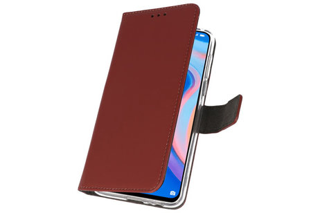 Booktype Telefoonhoesjes - Bookcase Hoesje - Wallet Case -  Geschikt voor Huawei P Smart Z - Bruin