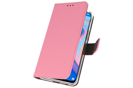 Booktype Telefoonhoesjes - Bookcase Hoesje - Wallet Case -  Geschikt voor Huawei P Smart Z - Roze