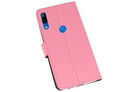 Booktype Telefoonhoesjes - Bookcase Hoesje - Wallet Case -  Geschikt voor Huawei P Smart Z - Roze