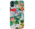 BAOHU Flamingo Design Hardcase Backcover - Hoesje Geschikt voor iPhone X / XS