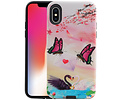 BAOHU Vlinder Design Hardcase Backcover - Hoesje Geschikt voor iPhone X / XS