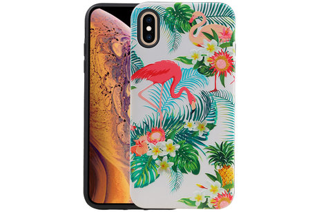 BAOHU Flamingo Design Hardcase Backcover - Hoesje Geschikt voor iPhone XS Max
