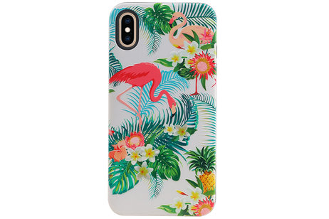 BAOHU Flamingo Design Hardcase Backcover - Hoesje Geschikt voor iPhone XS Max