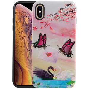 BAOHU Vlinder Design Hardcase Backcover - Hoesje Geschikt voor iPhone XS Max
