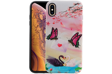 Vlinder Design Hardcase Backcover voor iPhone XS Max