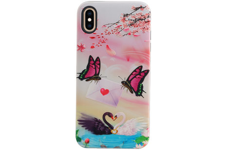 Vlinder Design Hardcase Backcover voor iPhone XS Max