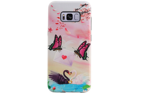 Vlinder Design Hardcase Backcover voor Samsung Galaxy S8