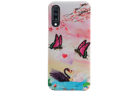 Vlinder Design Hardcase Backcover voor Samsung Galaxy A70