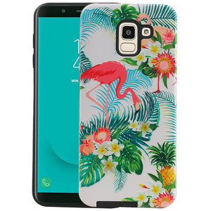 BAOHU Flamingo Design Hardcase Backcover - Hoesje Geschikt voor Samsung Galaxy J6
