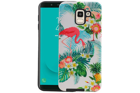 Flamingo Design Hardcase Backcover voor Samsung Galaxy J6