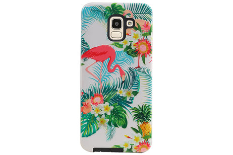 BAOHU Flamingo Design Hardcase Backcover - Hoesje Geschikt voor Samsung Galaxy J6