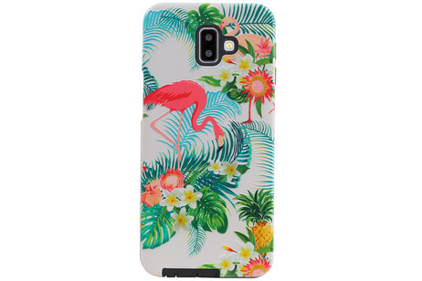 BAOHU Flamingo Design Hardcase Backcover - Hoesje Geschikt voor Samsung Galaxy J6 Plus