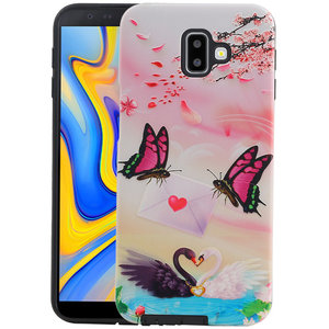 Vlinder Design Hardcase Backcover voor Samsung Galaxy J6 Plus