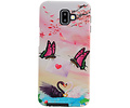 BAOHU Vlinder Design Hardcase Backcover - Hoesje Geschikt voor Samsung Galaxy J6 Plus
