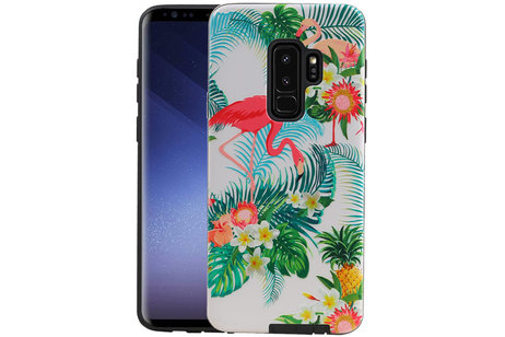 BAOHU Flamingo Design Hardcase Backcover - Hoesje Geschikt voor Samsung Galaxy S9 Plus