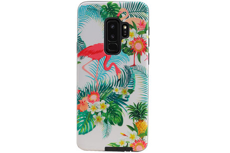 BAOHU Flamingo Design Hardcase Backcover - Hoesje Geschikt voor Samsung Galaxy S9 Plus