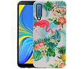 BAOHU Flamingo Design Hardcase Backcover - Hoesje Geschikt voor Samsung Galaxy A7 2018