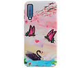 BAOHU Vlinder Design Hardcase Backcover - Hoesje Geschikt voor Samsung Galaxy A7 2018