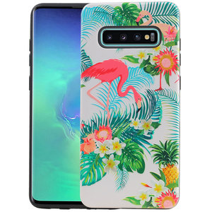 BAOHU Flamingo Design Hardcase Backcover - Hoesje Geschikt voor Samsung Galaxy S10