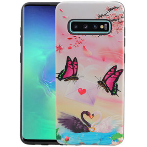 Vlinder Design Hardcase Backcover voor Samsung Galaxy S10