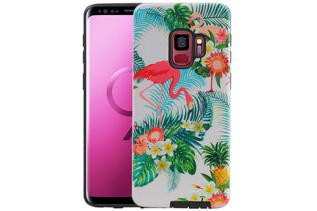 BAOHU Flamingo Design Hardcase Backcover - Hoesje Geschikt voor Samsung Galaxy S9
