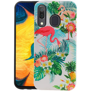 BAOHU Flamingo Design Hardcase Backcover - Hoesje Geschikt voor Samsung Galaxy A30