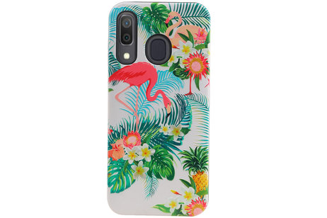 Flamingo Design Hardcase Backcover voor Samsung Galaxy A30