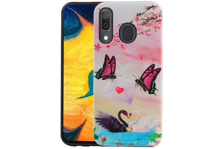 BAOHU Vlinder Design Hardcase Backcover - Hoesje Geschikt voor Samsung Galaxy A30