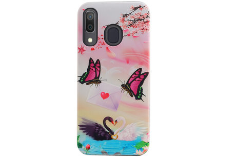 BAOHU Vlinder Design Hardcase Backcover - Hoesje Geschikt voor Samsung Galaxy A30