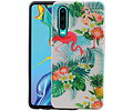 BAOHU Flamingo Design Hardcase Backcover - Hoesje Geschikt voor Huawei P30