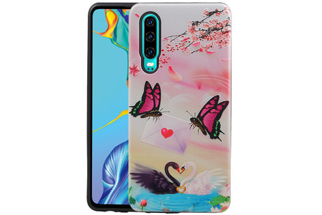 BAOHU Vlinder Design Hardcase Backcover - Hoesje Geschikt voor Huawei P30