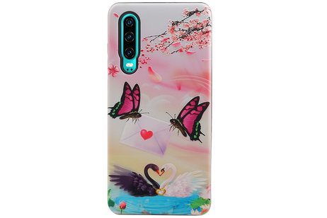 Vlinder Design Hardcase Backcover voor Huawei P30