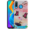 BAOHU Vlinder Design Hardcase Backcover - Hoesje Geschikt voor Huawei P30 Lite / Nova 4E