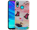 Vlinder Design Hardcase Backcover voor Huawei P Smart 2019