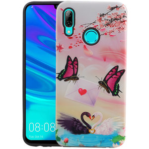 BAOHU Vlinder Design Hardcase Backcover - Hoesje Geschikt voor Huawei P Smart 2019